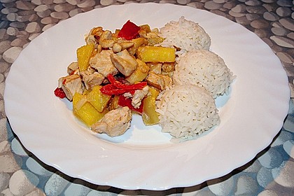 Huhn mit Ananas
