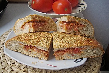 Focaccia Tonno, gef&uuml;llt