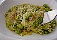 Pastasotto mit Spargel und Schinken