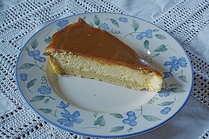 K&auml;sekuchen mit Karamell 3