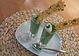 Spinat - Dip mit Parmesanchips