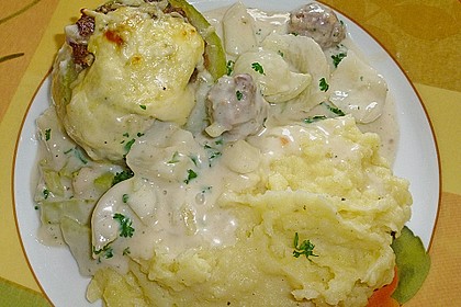 Gef&uuml;llte Kohlrabi mit Rahmsauce 7