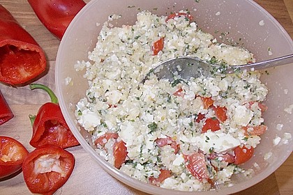 Gef&uuml;llte Spitzpaprika mit Couscous 3