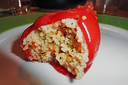 Gef&uuml;llte Spitzpaprika mit Couscous 7