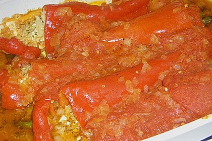 Gef&uuml;llte Spitzpaprika mit Couscous 9