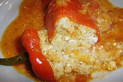 Gef&uuml;llte Spitzpaprika mit Couscous 10