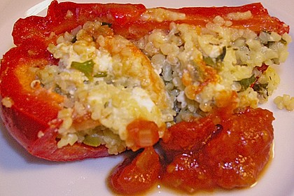 Gef&uuml;llte Spitzpaprika mit Couscous 11