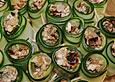 Zucchini - Hack - R&ouml;llchen in Curryso&szlig;e