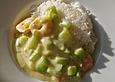 Fr&uuml;hlingspfanne mit Gurken und King Prawns