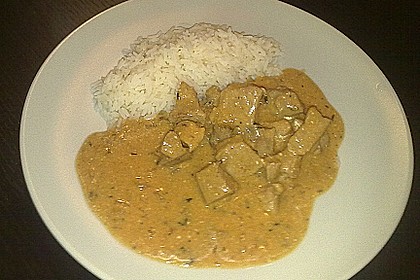 Geschnetzeltes mit Honig - Senf - Sauce 1