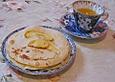 Schnelle Blini mit Apfel