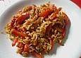 Vegetarischer Tomaten - Paprika - Reis