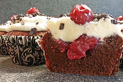 Schwarzwälder Kirsch Cupcakes 19