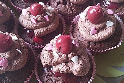 Schwarzwälder Kirsch Cupcakes 159