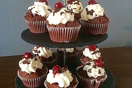 Schwarzwälder Kirsch Cupcakes 81