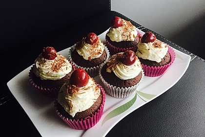 Schwarzwälder Kirsch Cupcakes 123