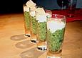 Zucchinikaviar mit Parmesancreme
