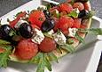 Melonen - Schafsk&auml;se  Salatschiffchen
