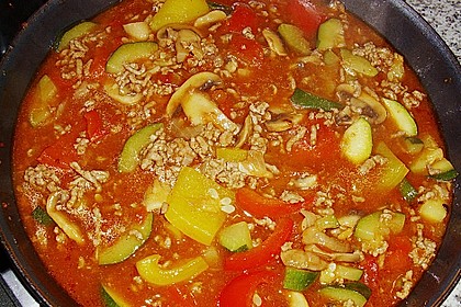 Hackfleisch - Gem&uuml;se - Pfanne 1