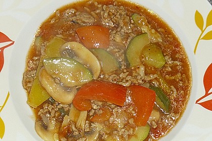 Hackfleisch - Gem&uuml;se - Pfanne 2