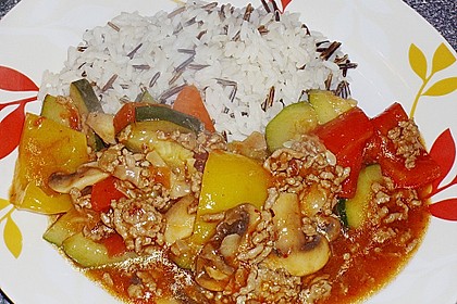 Hackfleisch - Gem&uuml;se - Pfanne 3