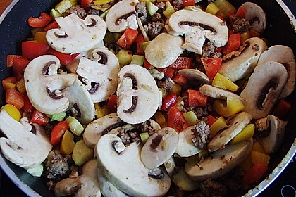 Hackfleisch - Gem&uuml;se - Pfanne 7