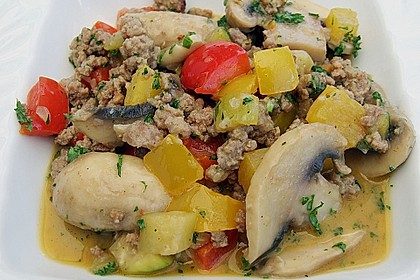 Hackfleisch - Gem&uuml;se - Pfanne 8