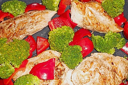 Paprika - Brokkoli - H&auml;hnchen