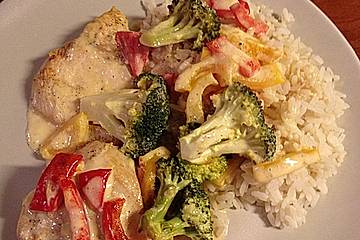 Paprika - Brokkoli - Hähnchen