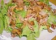 Gebratene Eierschwammerl auf Blattsalat