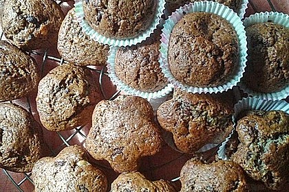 Bananen - Muffins mit Schokolade 7