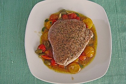 Kurz gebratener Thunfisch auf italienische Art