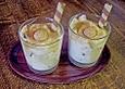 Pflaumen - Frischk&auml;se - Joghurt Creme