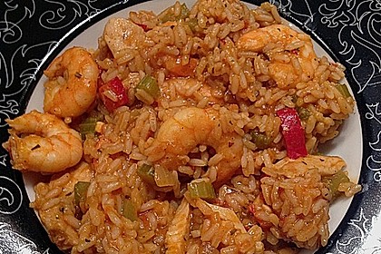 Jambalaya mit Garnelen und Huhn 2