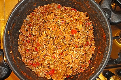 Jambalaya mit Garnelen und Huhn 1