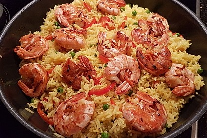Jambalaya mit Garnelen und Huhn 3