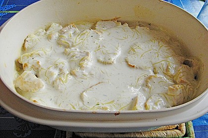 Buntes H&auml;hnchengratin