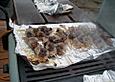 Sate - Spie&szlig;e vom Strau&szlig;, mit Pflaumen