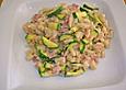 Sp&auml;tzle mit Schinken und Zucchini