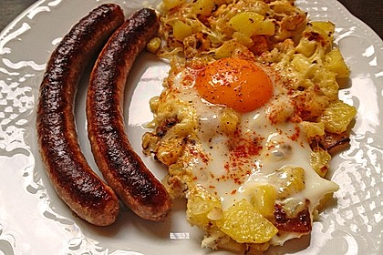 Bratkartoffeln mit Ei und Käse 6