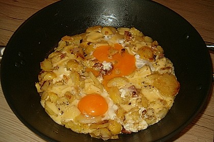 Bratkartoffeln mit Ei und Käse 13