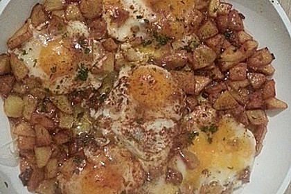 Bratkartoffeln mit Ei und Käse 16