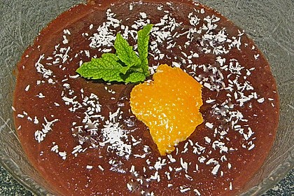Schokoladen - Orangen - Minze - Flammeri
