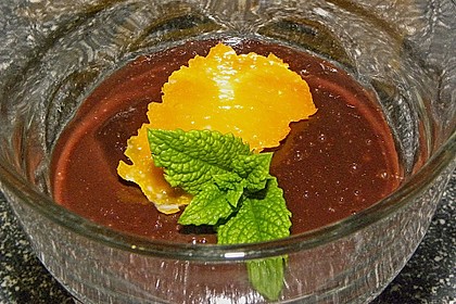 Schokoladen - Orangen - Minze - Flammeri 2