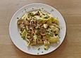 Steinpilzrahm auf Tagliatelle