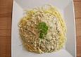 Spaghetti mit Wei&szlig;wein - Thunfisch - Sauce