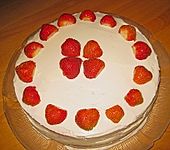 Schnelle Erdbeer - Mascarpone - Torte (Bild)