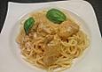 Nudeln in Fenchelsauce mit Fleisch