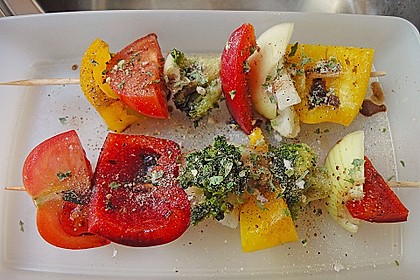 ma-jas vegetarische Gem&uuml;se - Grillspie&szlig;e