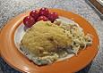 Nudelauflauf mit Lachs und Zucchini
